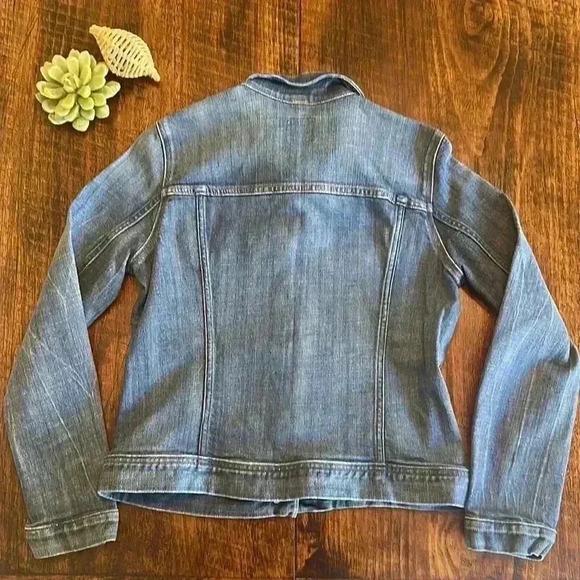 J. Crew Factory | Denim Jacket, Cotton Blend - Picture 3 of 9
